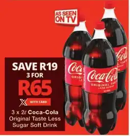 Checkers Coca-Cola Original Taste Less Sugar Soft Drink offer