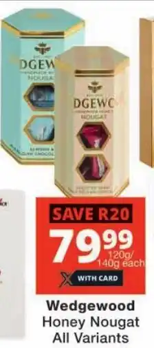 Checkers Wedgewood Honey Nougat All Variants offer