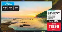 Makro Hisense 190 cm 75" Smart QLED 144 Hz TV offer
