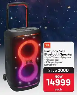 Makro JBL Partybox 520 Bluetooth Speaker offer
