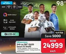 Makro Hisense 249 cm 98" QLED Smart TV 144HZ offer
