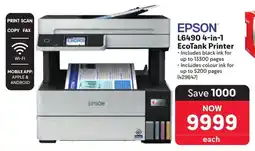 Makro EPSON L6490 4-in-1 EcoTank Printer offer