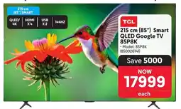 Makro TCL 215 cm 85" Smart QLED Google TV 85P8K offer