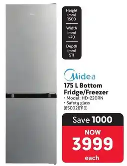 Makro Midea Bottom Fridge/ Freezer offer