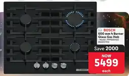 Makro BOSCH 4 Burner Glass Gas Hob offer