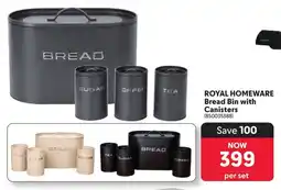 Makro ROYAL HOMEWARE Bread Bin with Canisters offer