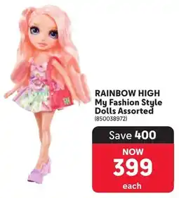 Makro RAINBOW HIGH My Fashion Style Dolls Assorted offer
