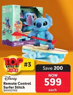 Makro Disney Remote Control Surfer Stitch offer