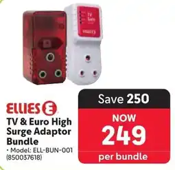 Makro Ellies TV & Euro High Surge Adaptor Bundle offer
