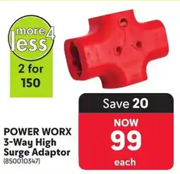 Makro POWER WORX 3-Way High Surge Adaptor offer
