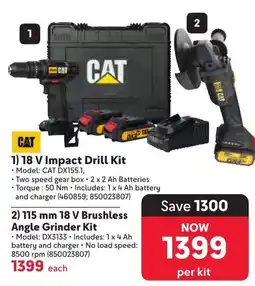 Makro CAT 18 V Impact Drill Kit offer