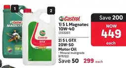 Makro Castrol GTX 20W-50 Motor Oil offer