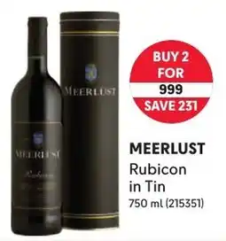 Makro MEERLUST Rubicon in Tin offer