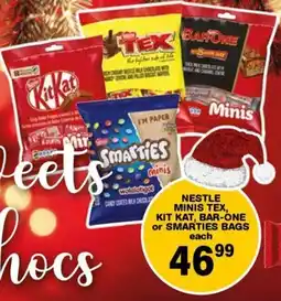 Giant Hyper Nestle minis tex kit kat, bar-one or smarties bags offer