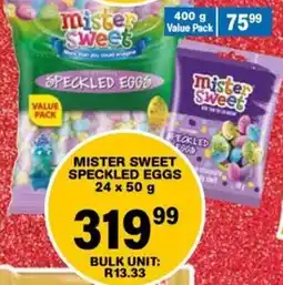 Giant Hyper Mister sweet speckled eggs offer
