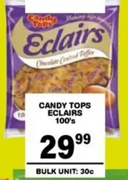 Giant Hyper Candy tops eclairs offer