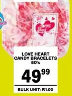Giant Hyper Love heart candy bracelets offer