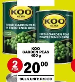 Giant Hyper Koo garden peas offer