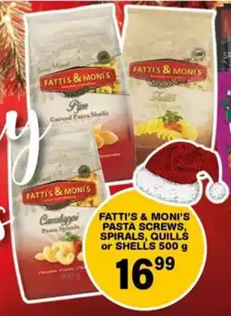 Giant Hyper Fatti's & moni's pasta screws, spirals, quills or shells offer