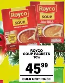 Giant Hyper Royco soup packets offer
