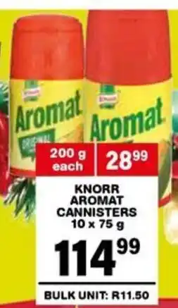 Giant Hyper Knorr aromat cannisters offer
