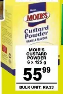 Giant Hyper Moir's custard powder offer
