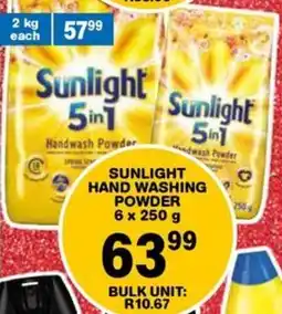 Giant Hyper Sunlight hand washing powder offer