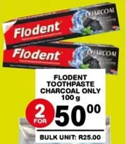 Giant Hyper Flodent toothpaste charcoal only offer