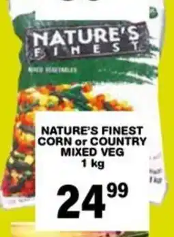 Giant Hyper Nature's finest corn or country mixed veg offer