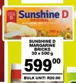 Giant Hyper Sunshine d margarine bricks offer