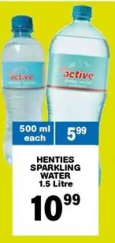 Giant Hyper Henties sparkling water offer
