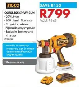 Chamberlain Ingco cordless spray gun offer