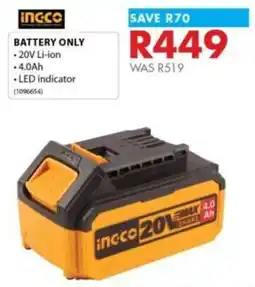 Chamberlain Ingco battery only offer