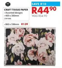 Chamberlain Craft tissue paper offer