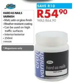 Chamberlain Atlas hard as nails varnish offer