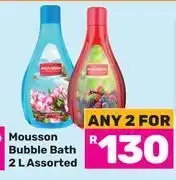 Game Mousson Bubble Bath Assorted-For 2 x 2L offer