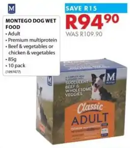 Chamberlain Montego dog wet food offer