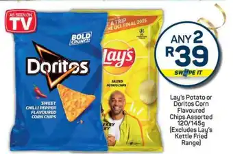 Lay's Potato or Doritos Corn Flavoured Chips