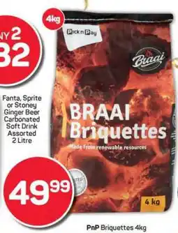 Pick n Pay PnP Briquettes 4kg offer
