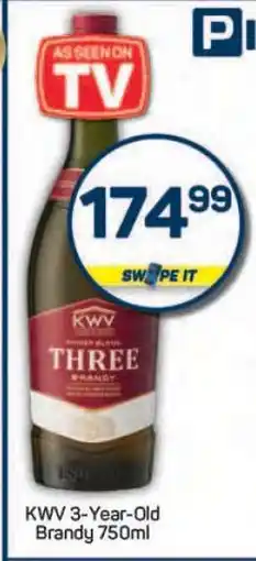 Pick n Pay KWV 3-Year Old Brandy 750ml offer