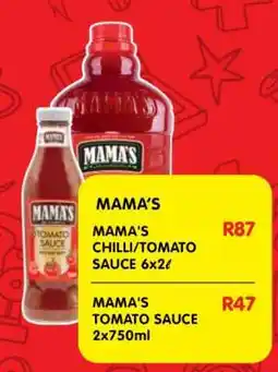Shoprite MAMA'S CHILLI/TOMATO SAUCE 6x2ℓ offer
