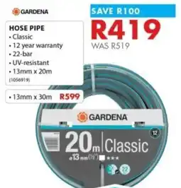 Chamberlain Gardena hose pipe offer