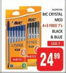 KitKat Cash and Carry BIC Crystal Med 4+3 Free 7's offer