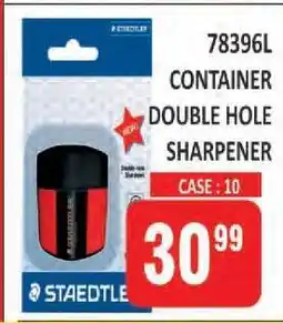 KitKat Cash and Carry STAEDTLER 78396L Container Double Hole Sharpener offer