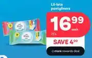PEP Lil-Lets Pantyliners-25's offer