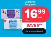 PEP Johnson's Baby Soap-175g Each offer
