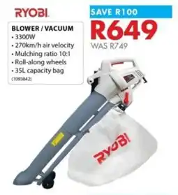 Chamberlain Ryobi blower/ vacuum offer