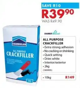 Chamberlain Chamber value all purpose crackfiller offer