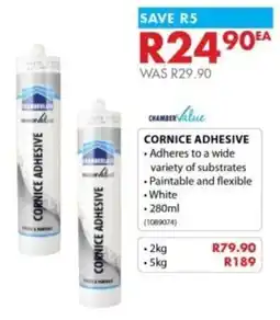 Chamberlain Chamber value cornice adhesive offer