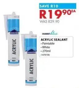 Chamberlain Chamber value acrylic sealant offer